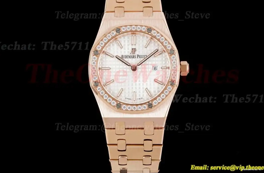 RG 8F Swiss Dial Oak Quartz 33mm  white Ladies RG Royal 0608